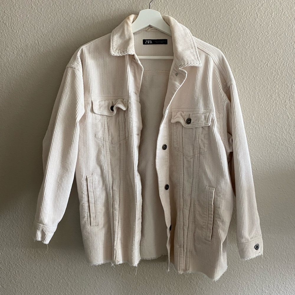 Corduroy ivory/cream jacket